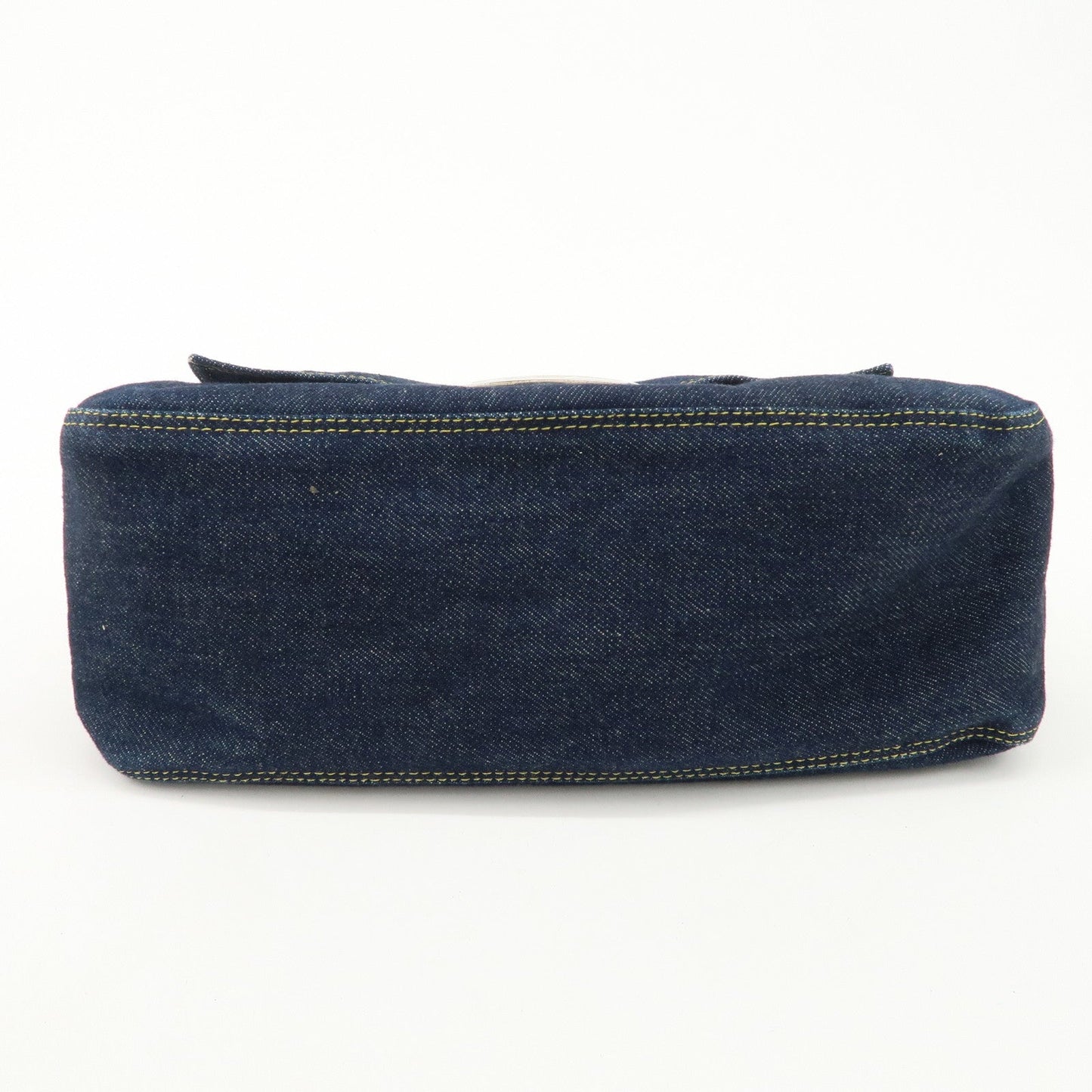 FENDI Denim Leather Mamma Baguette Shoulder Bag 26325  d
