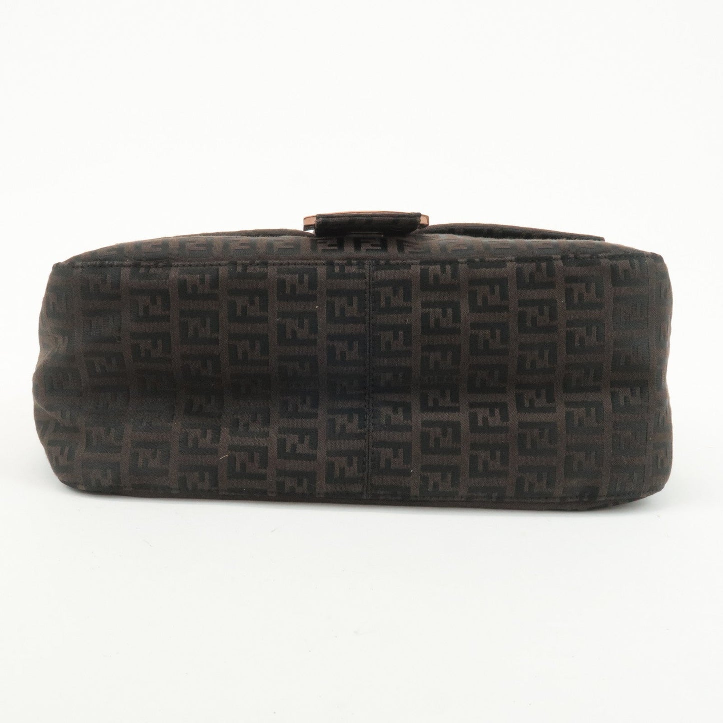 FENDI Zucchino Mamma Baguette Canvas Leather Shoulder Bag 8BR001  d