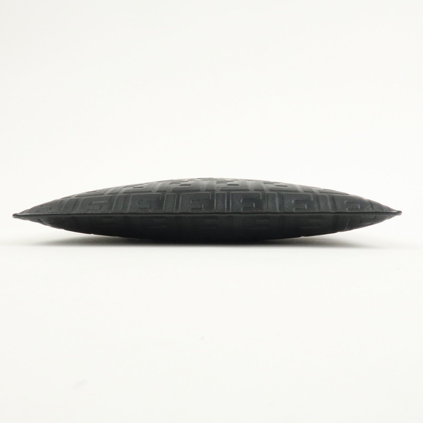 FENDI Zucca Leather Clutch Bag Hand Bag  Black 7N0078  d