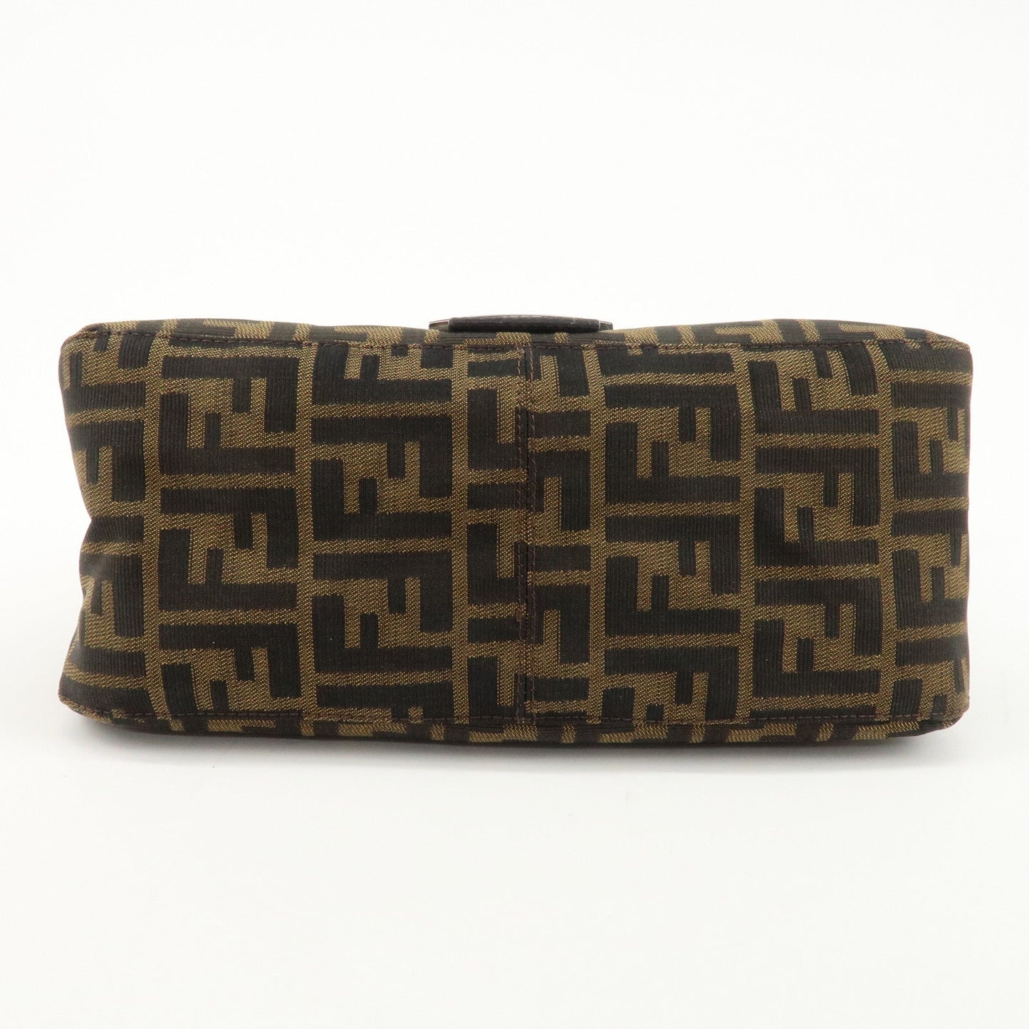 FENDI Mamma Baguette Zucca Canvas Leather Shoulder Bag 8BR001  d