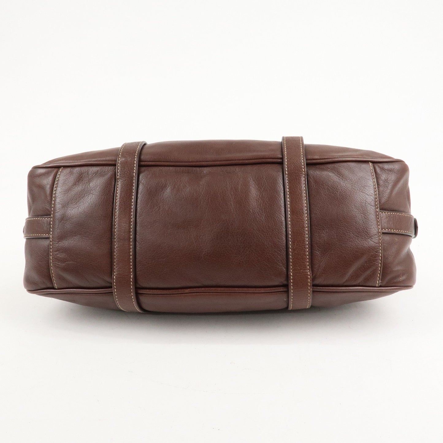 PRADA Leather 2Way Bag Shoulder Bag Hand Bag Brown BN1904  d