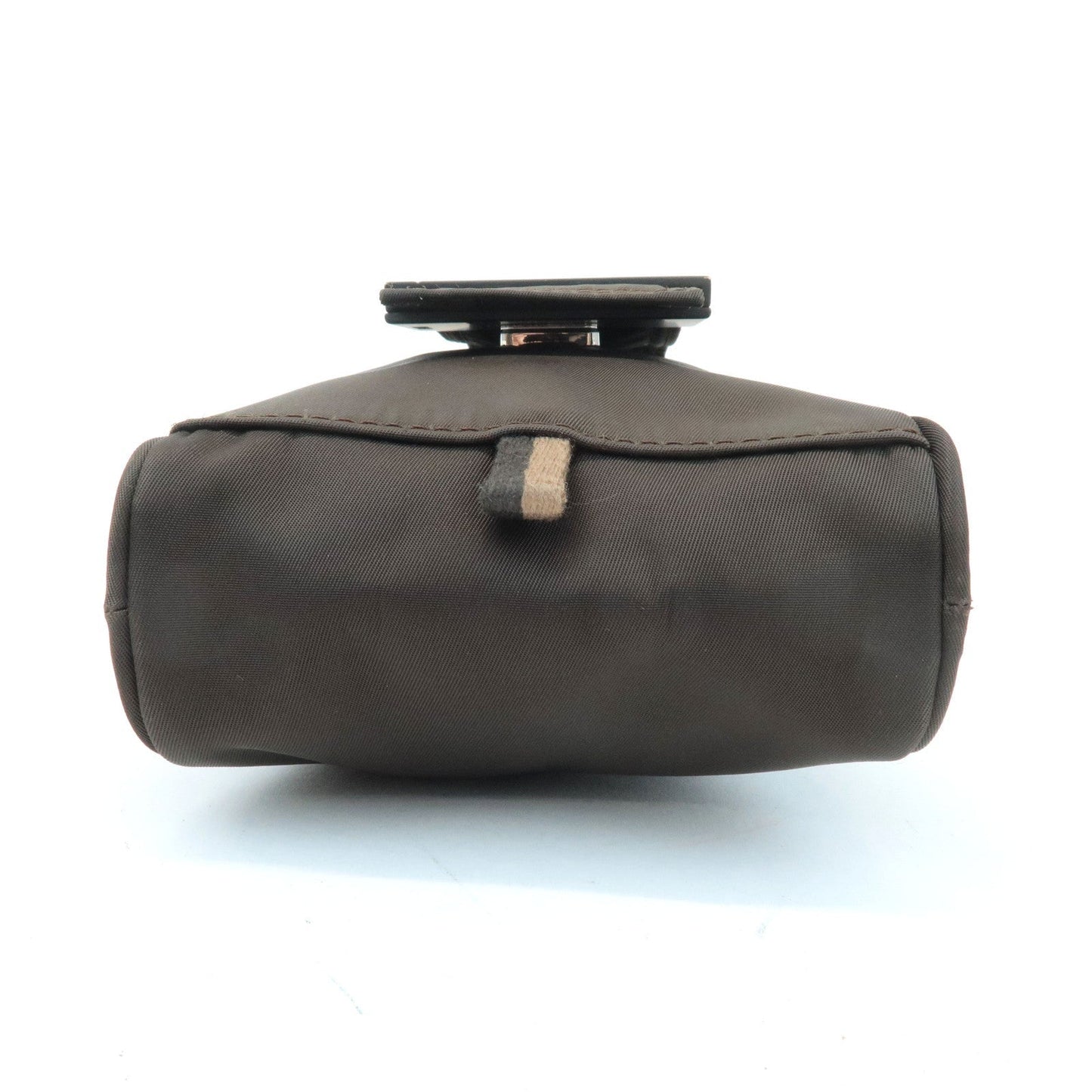 FENDI Nylon Leather Shoulder Bag Phone Pouch Khaki 7AS056  d