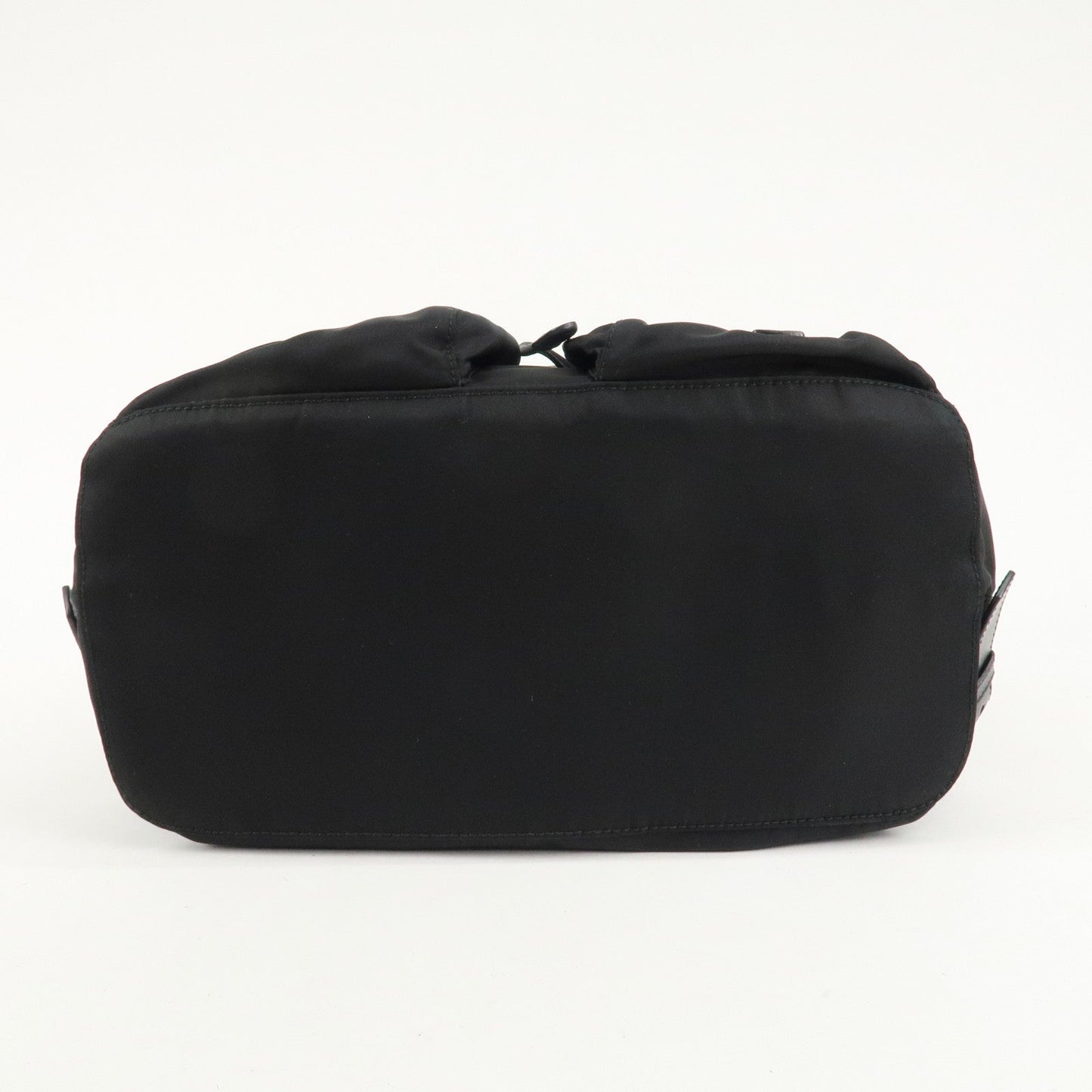 PRADA Logo Nylon Leather Back Pack Ruck Sack NERO Black BZ2811  d