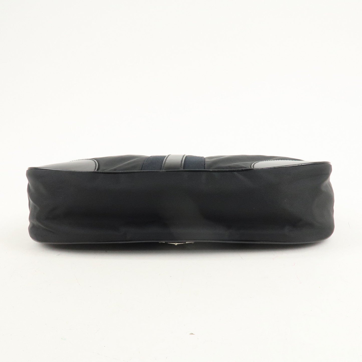 PRADA Nylon Leather Shoulder Bag Black BR2604  d