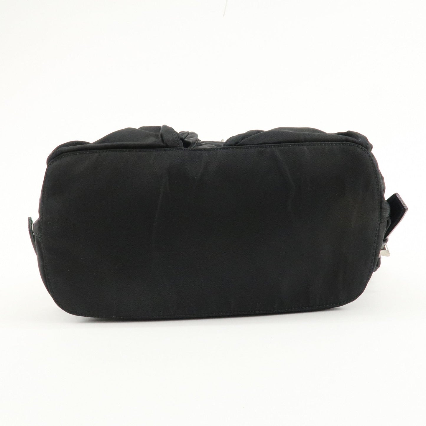 PRADA Triangle Logo Nylon Leather Back Pack Black B5885  d