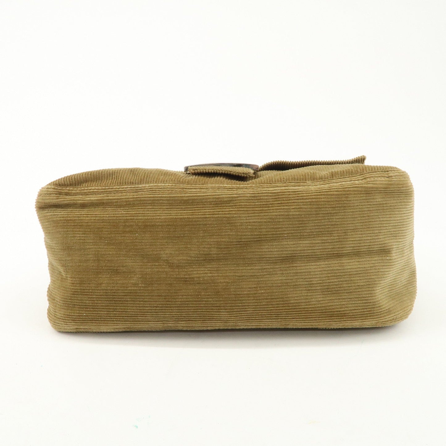 FENDI Mamma Baguette Corduroy Shoulder Bag Khaki 26325  d