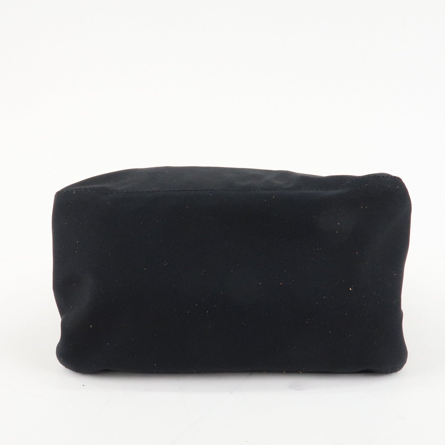 FENDI Mamma Baguette Nylon Jersey Leather Shoulder Bag Black  d