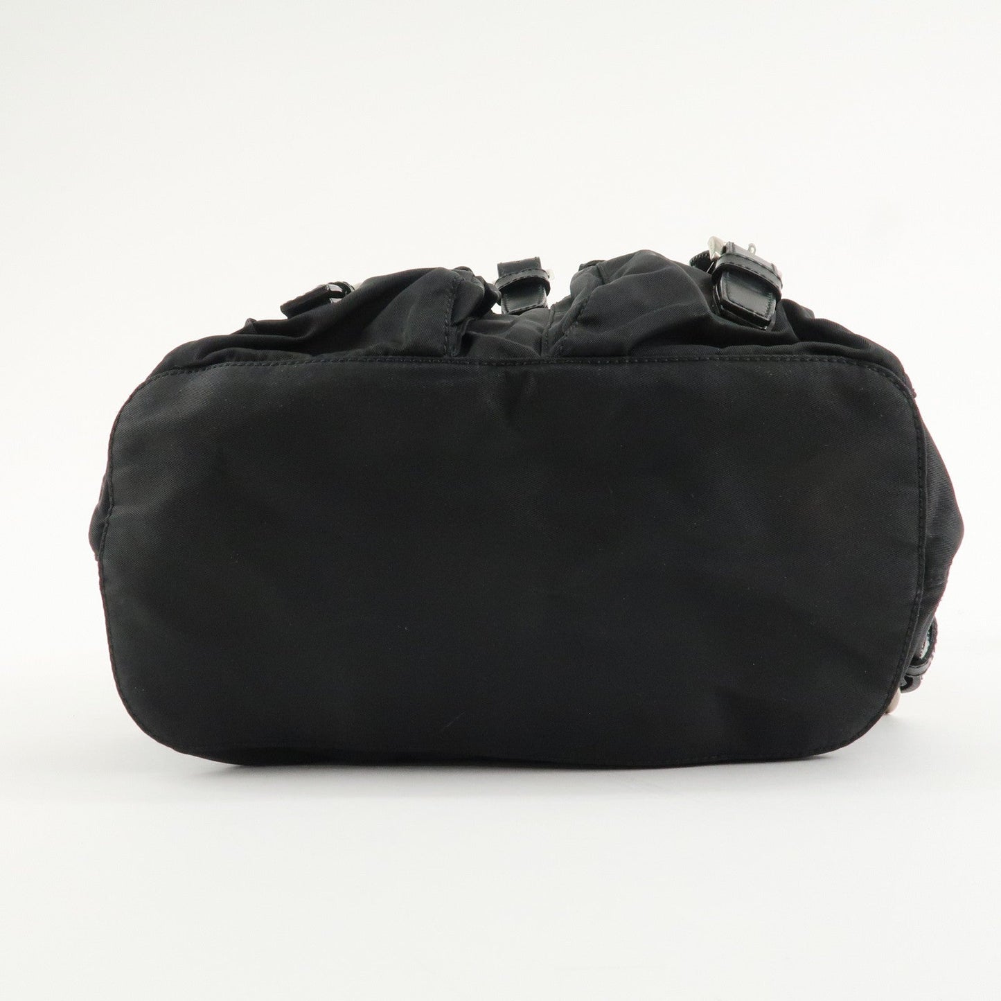 PRADA Triangle Logo Nylon Leather Back Pack Black B5885  d