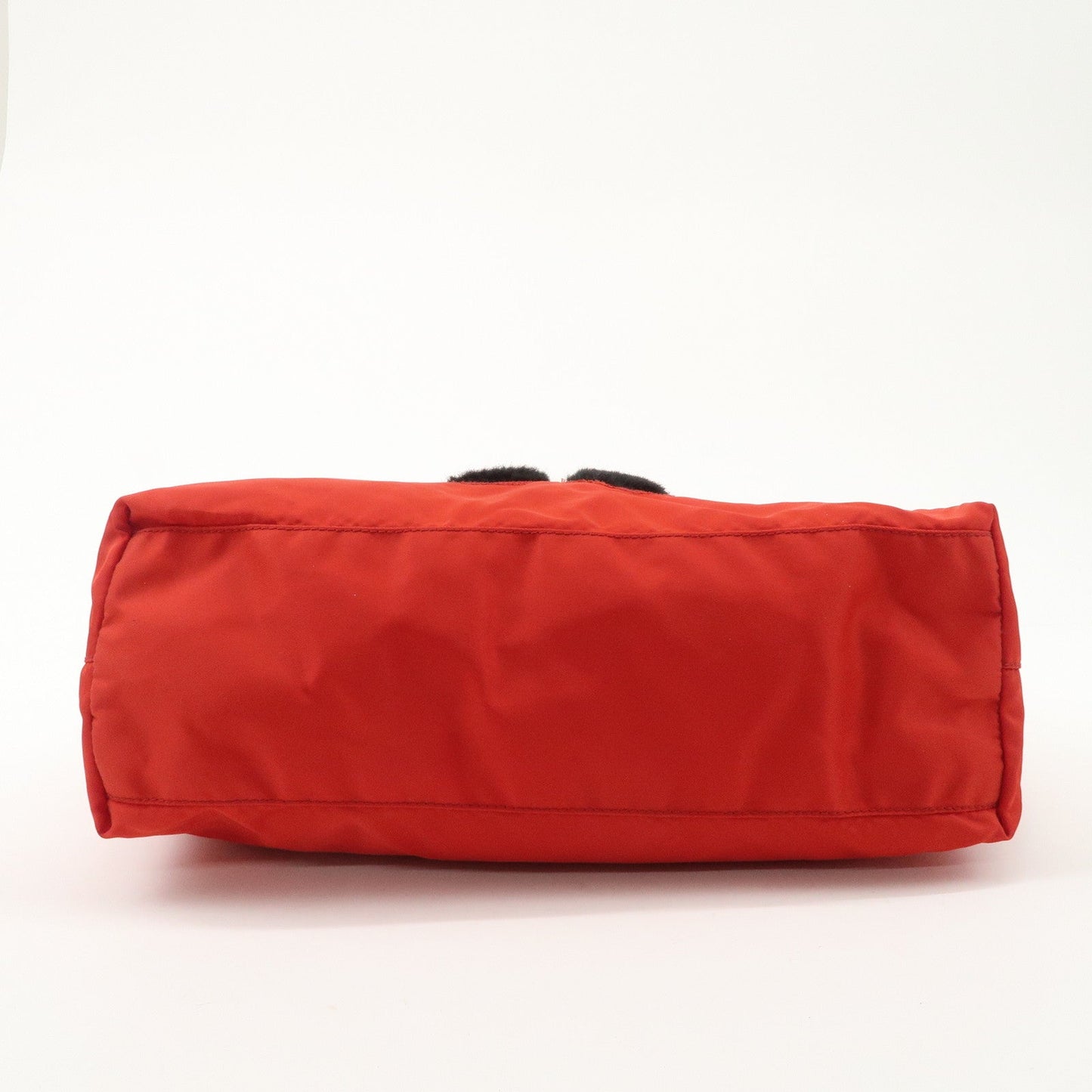 PRADA Nylon Leaather Panda Tote Bag Shoudler Bag Red BR4249  d