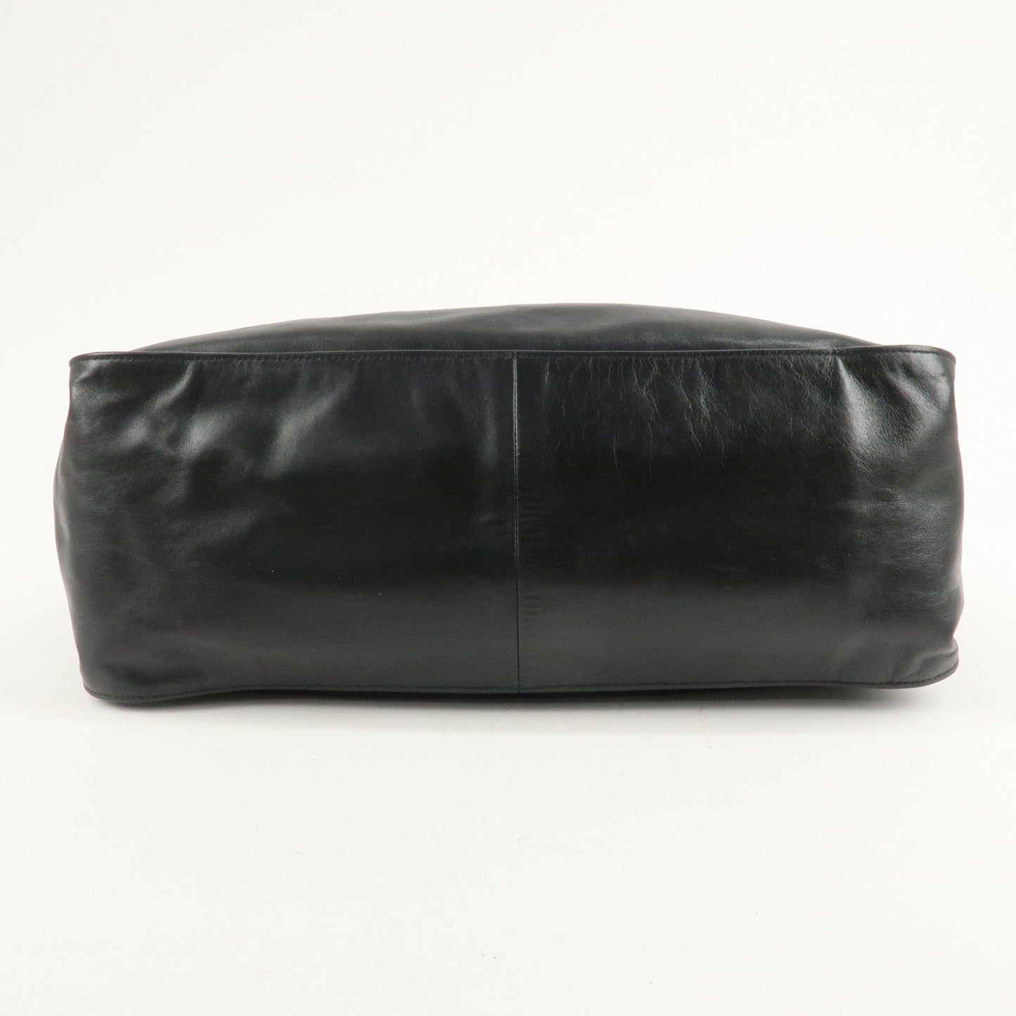 PRADA Leather Tote Bag Shoulder Bag Black BR3616  d