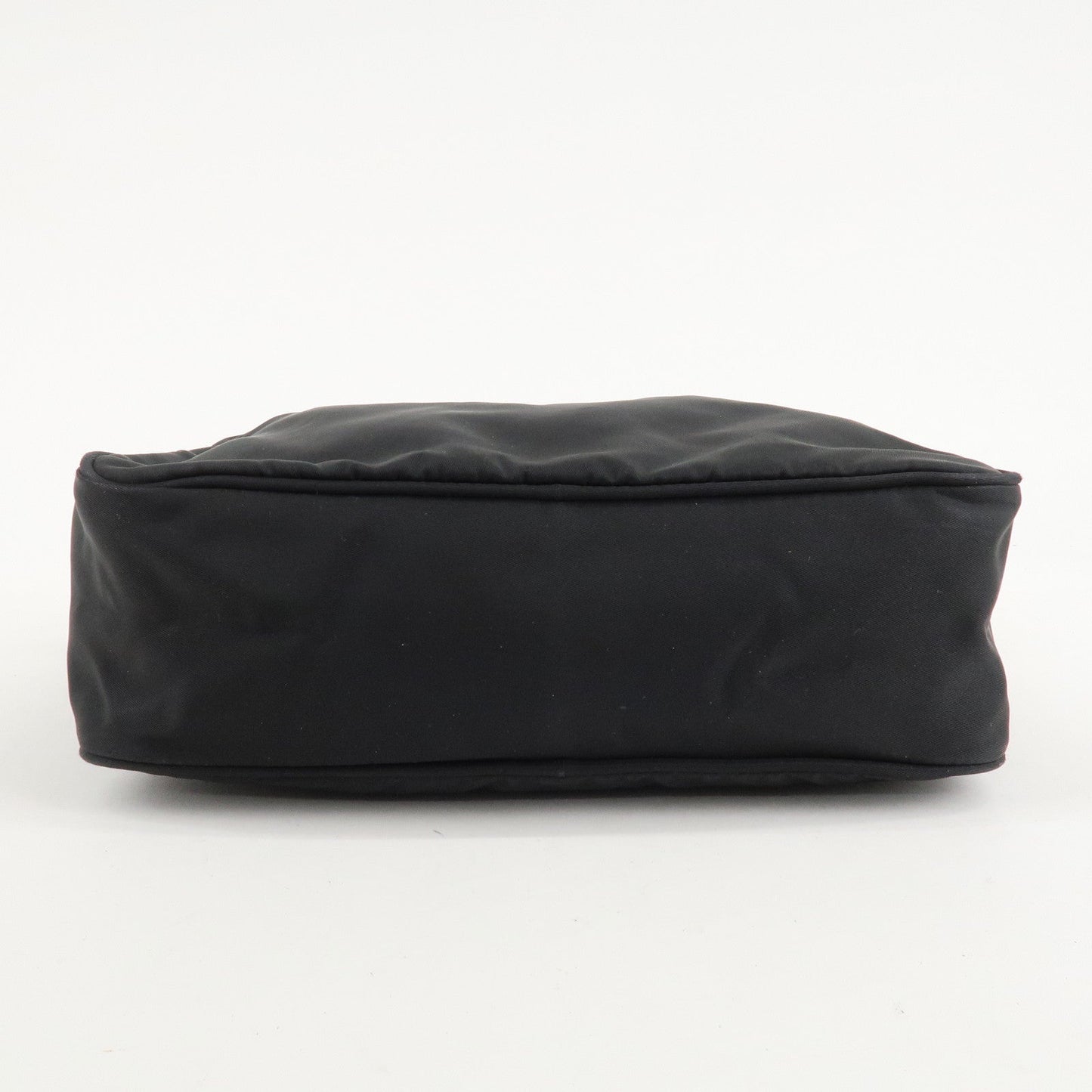 PRADA Logo Nylon Leather Shoulder Bag Crossbody Bag Black  d