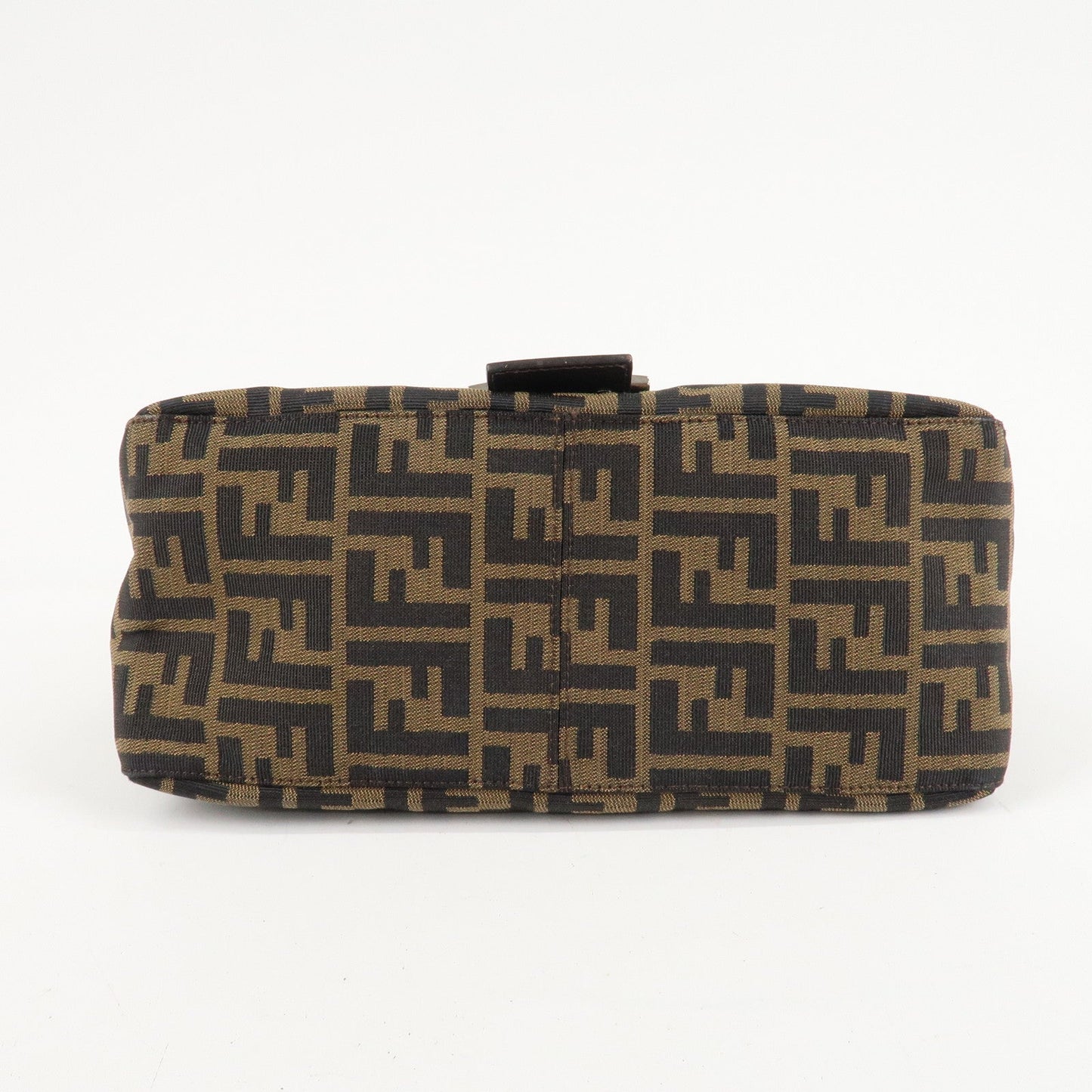 FENDI Mamma Baguette Zucca Canvas Leather Shoulder Bag 26325  d