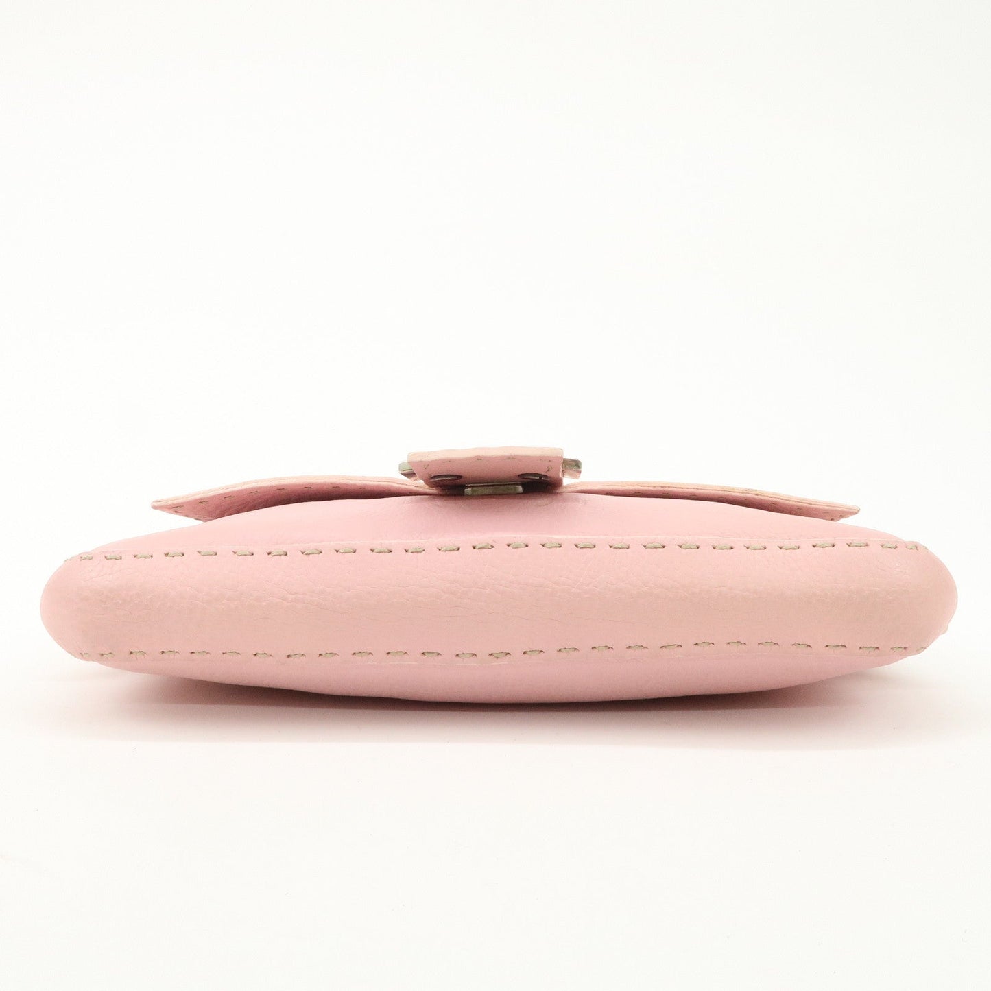 FENDI Selleria Mamma Baguette Leather Shoulder Bag Pink 8BR101  d