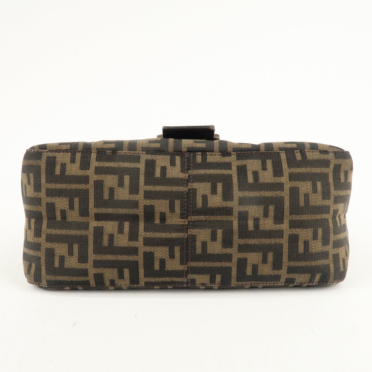 FENDI Mamma Baguette Zucca Canvas Leather Shoulder Bag 26325  d