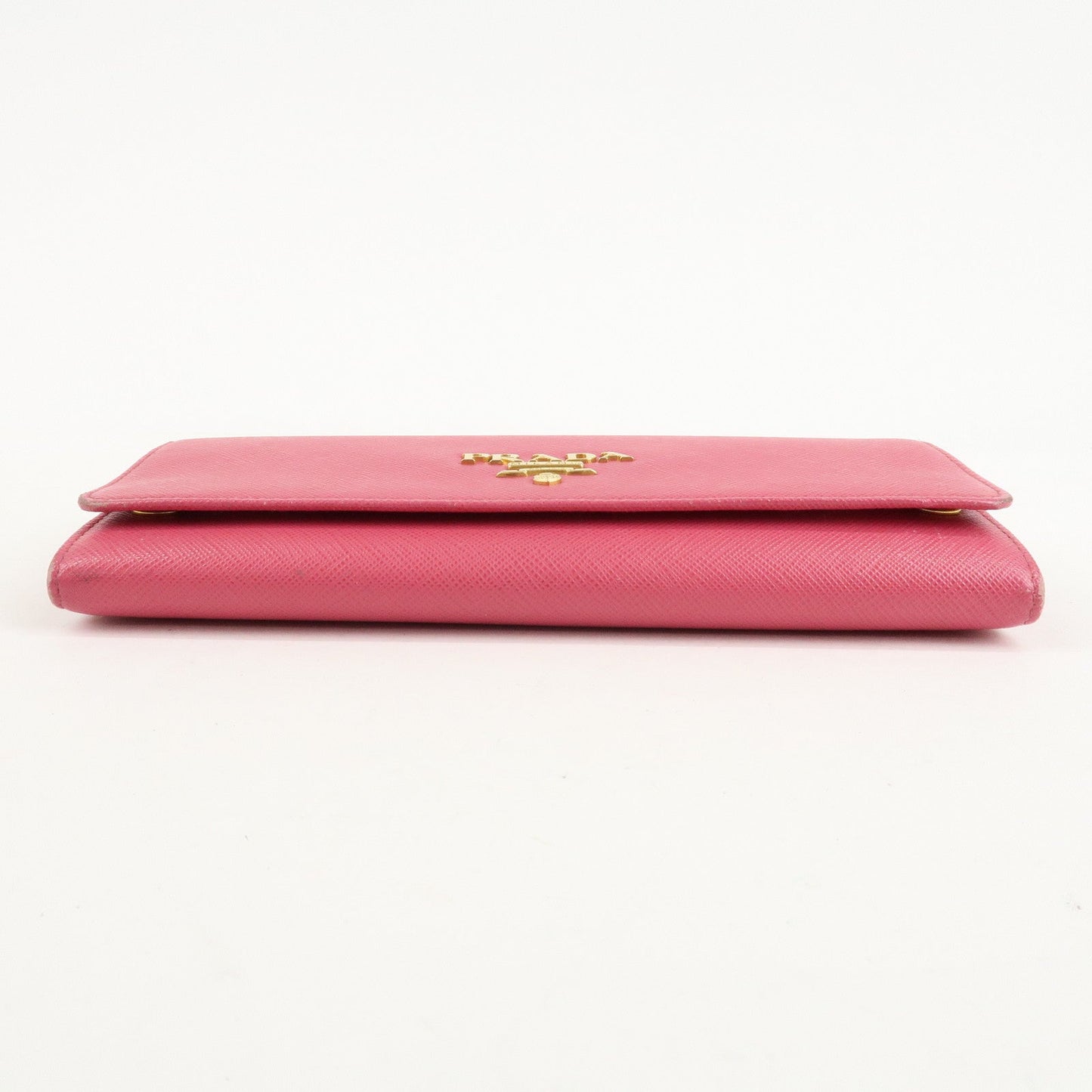 PRADA Saffiano Metal Chain Wallet Shoulder Bag Pink 1DH002  d