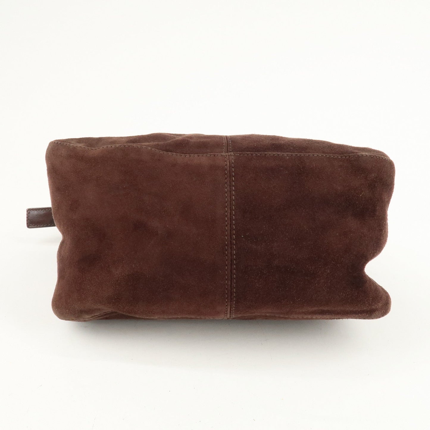 FENDI Suede Leather Shoulder Bag Hand Bag Brown 26426  d