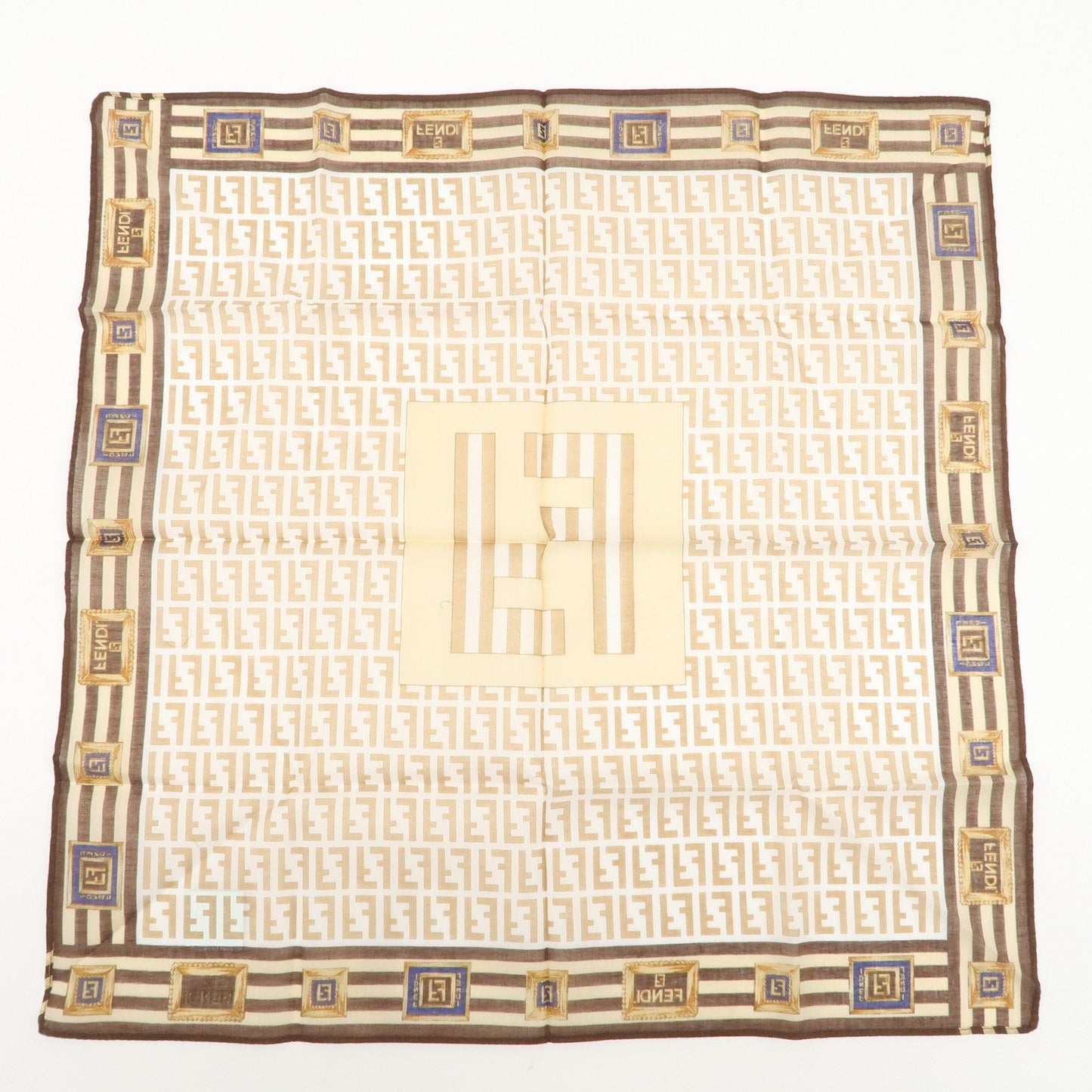 FENDI Set of 5 Cotton 100% Handkerchief Scarf  d