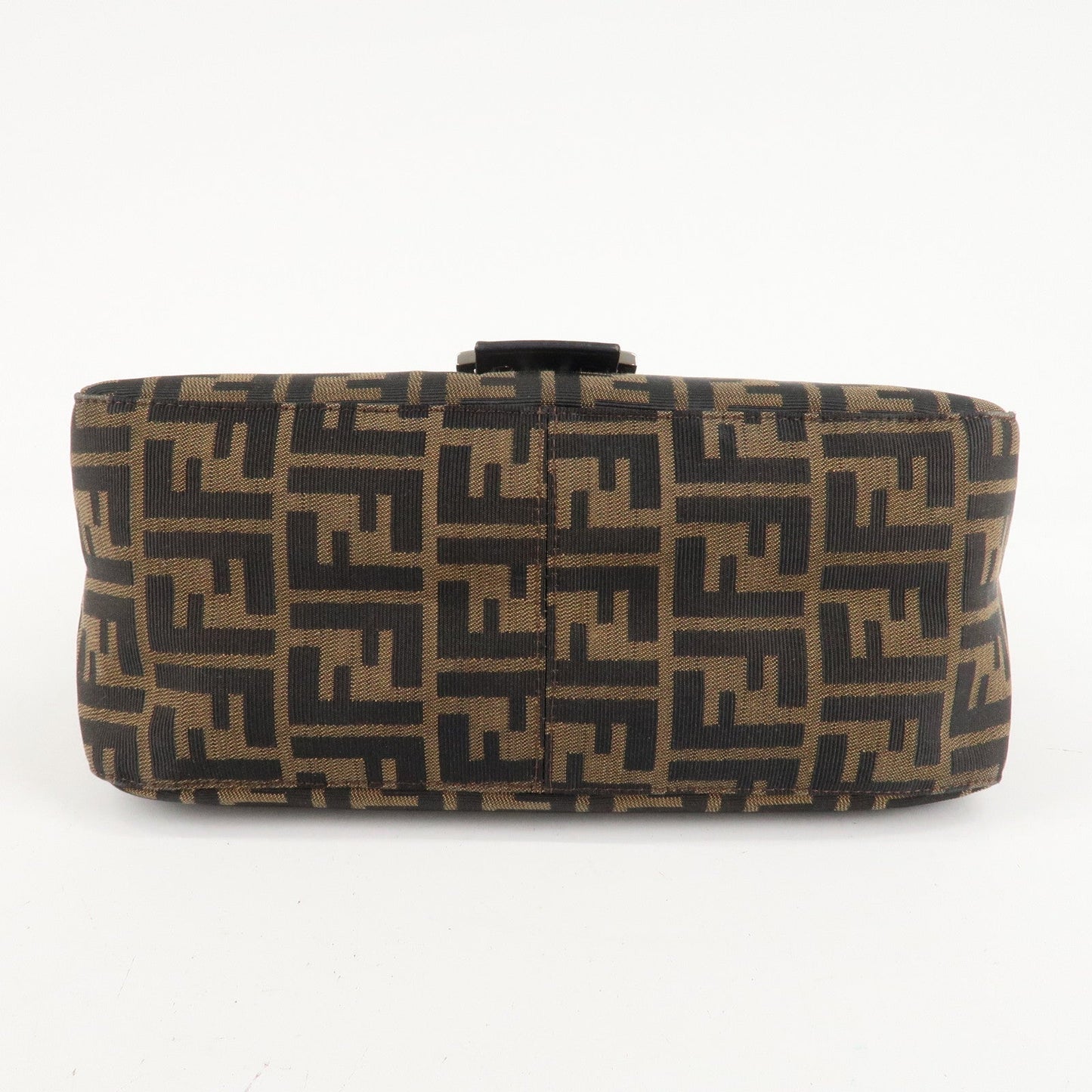 FENDI Mamma Baguette Zucca Canvas Leather Shoulder Bag 26325  d
