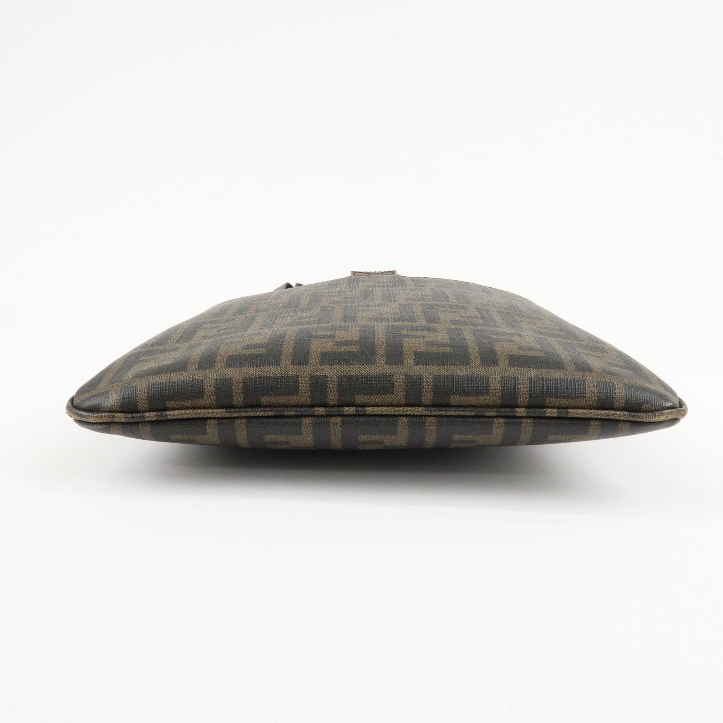 FENDI Zucca Print PVC Shoulder Bag Khaki Black 7VA207  d