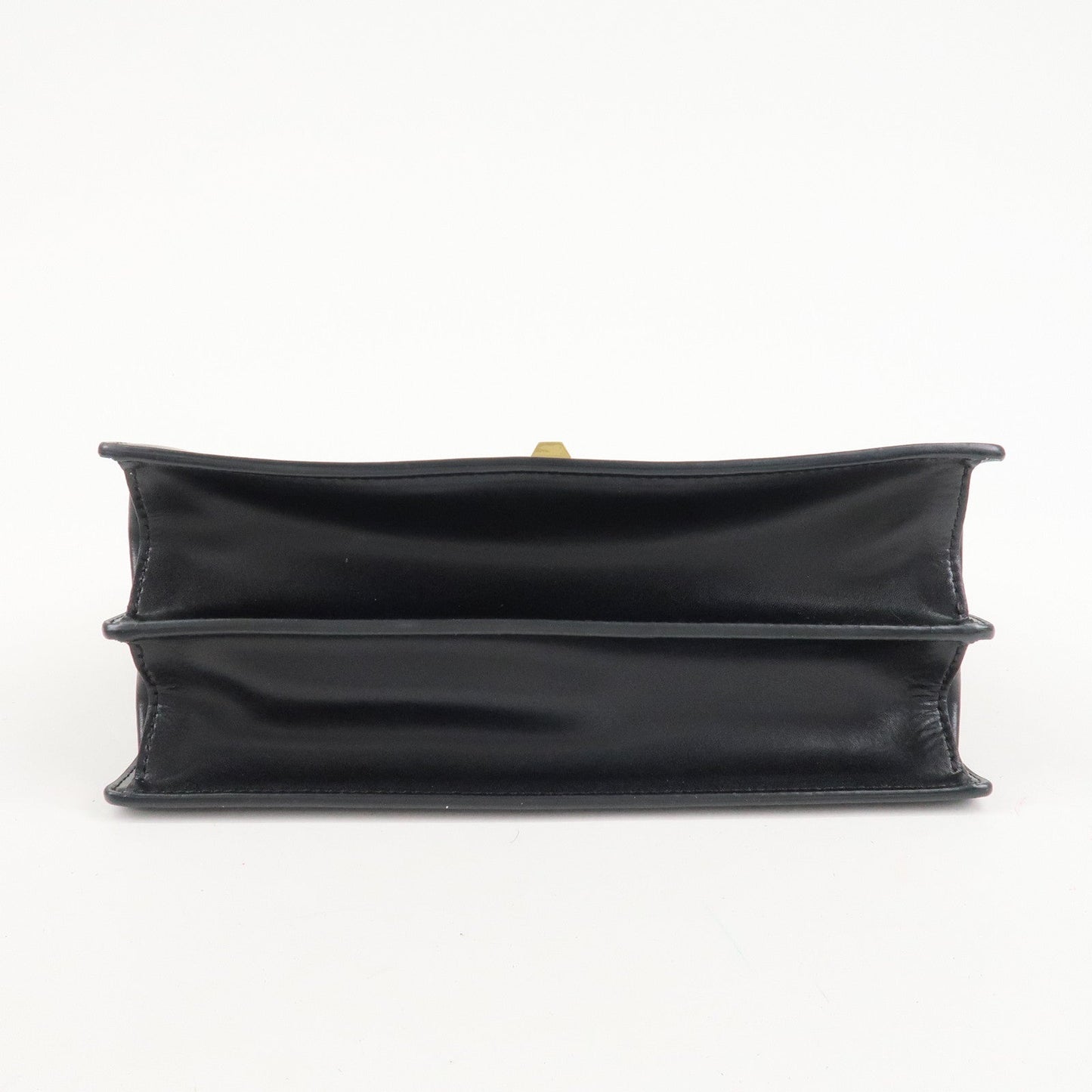 FENDI Zucca KAN I Leather 2Way Bag Hand Bag Brown Black 8BT283  d