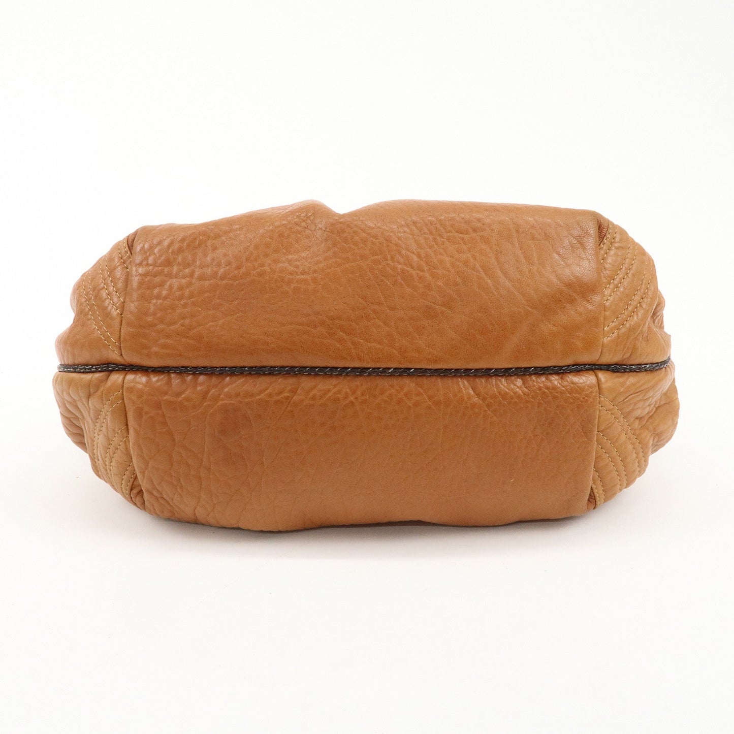 FENDI Leather Mini Spy Bag Hand Bag Brown Dark Brown 8BL078  d