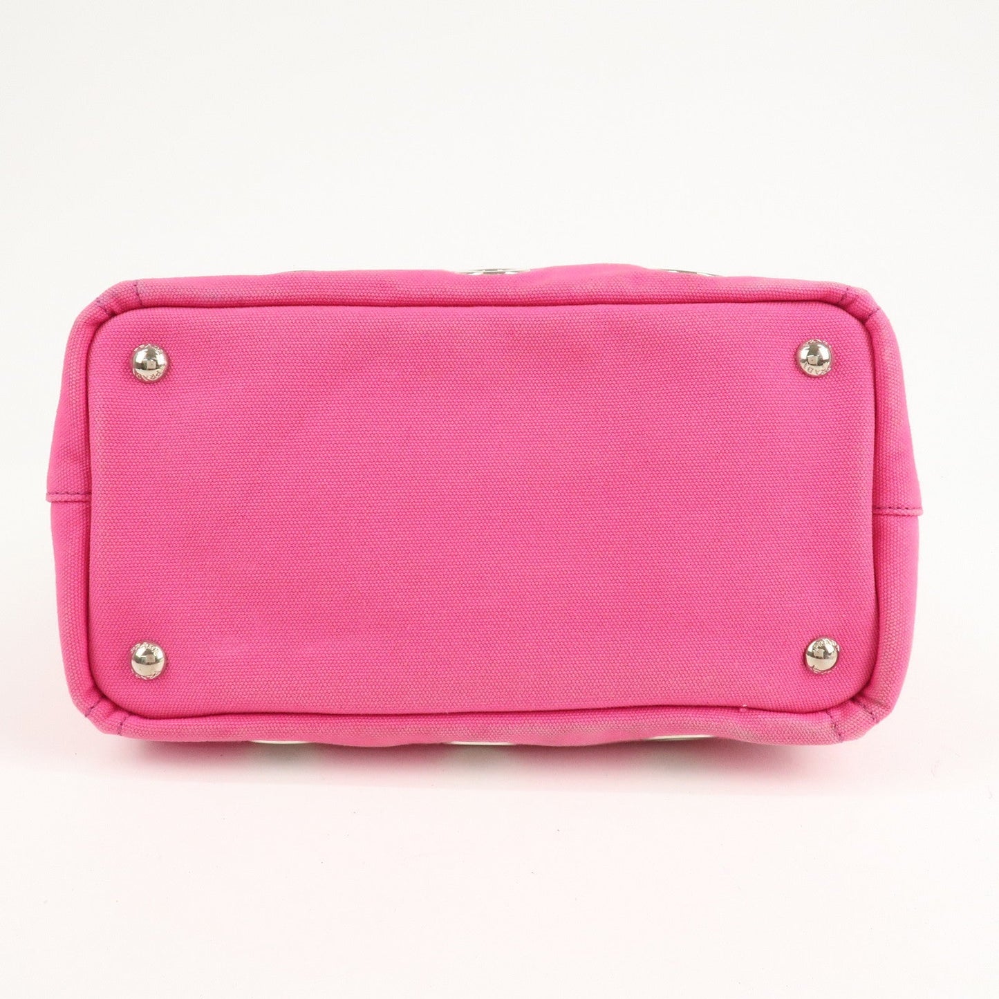 PRADA Canapa Mini Canvas 2Way Bag Hand Bag Pink 1BG439  d