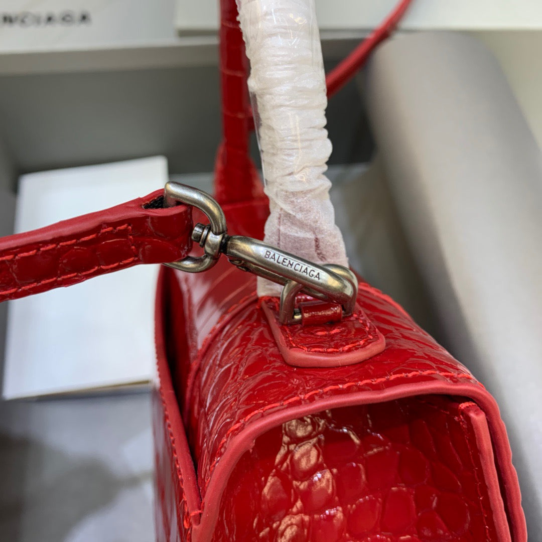 Top Quality Hourglass XS Handbag In Red, For Women,  Bags 7.4in/19cm