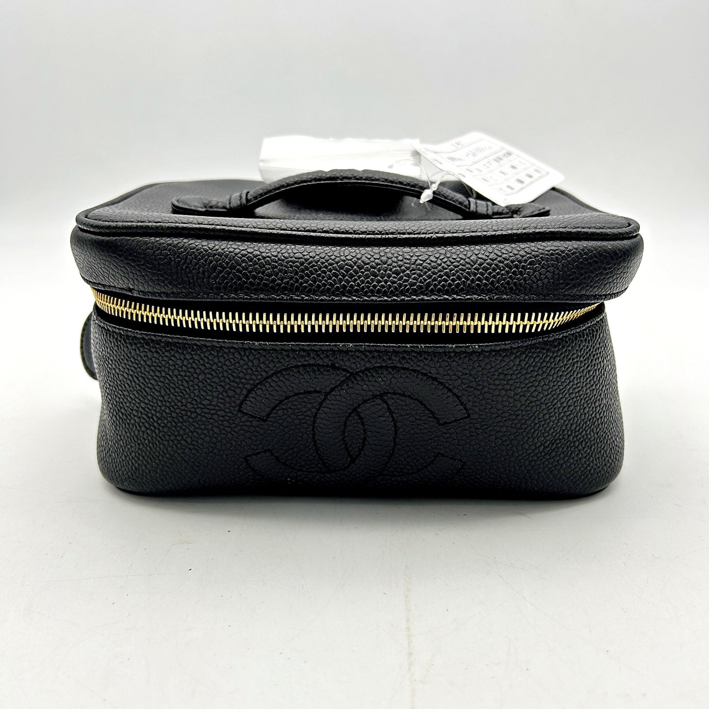 CHANEL Caviar CC Vanity Cosmetic Case Black ch5881cc