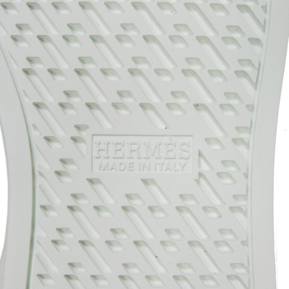 HERMES sneakers RG201115Z Calfskin White x silver H mark Avantage Women 35  d