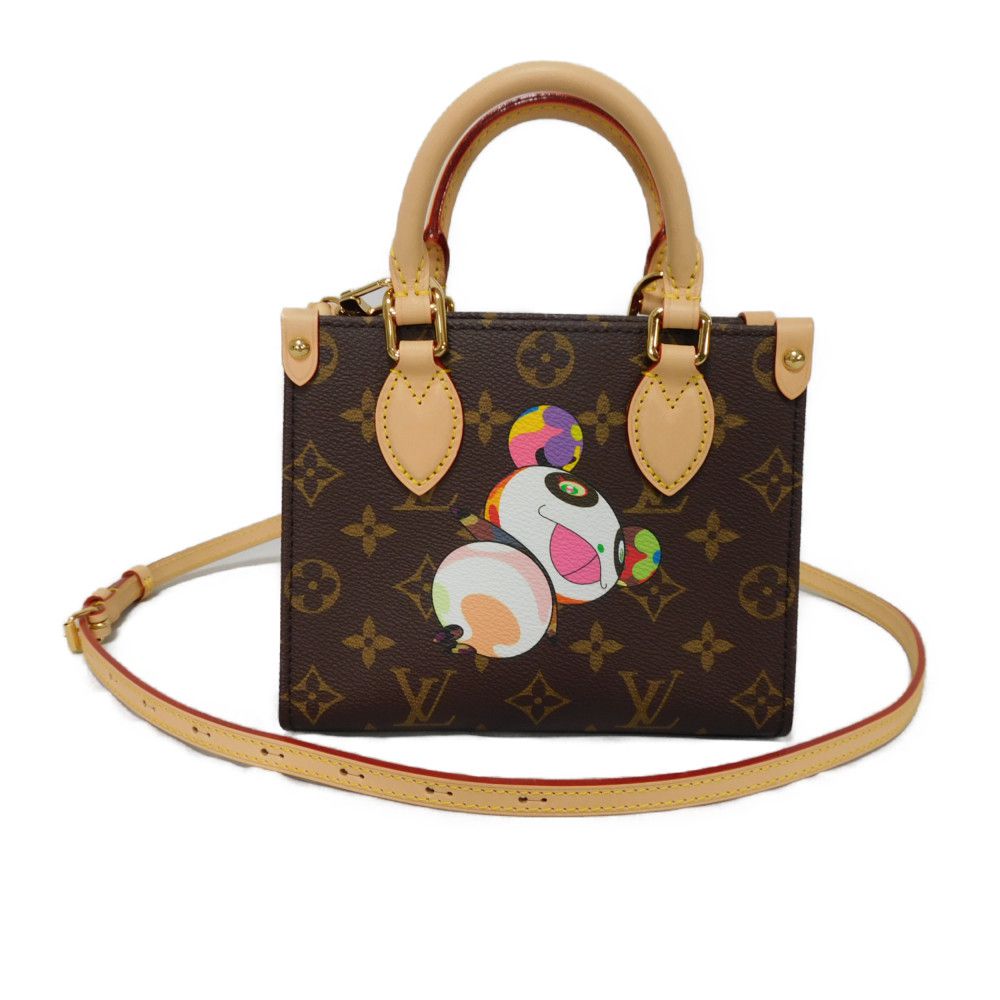 LOUIS VUITTON Tote Bag M13668 Monogram canvas (panda print) x microfiber multicolor Takashi Murakami 2WAY Shoulder Bag RFID Un d Monogram panda LVxTM On-the-Go BB Women