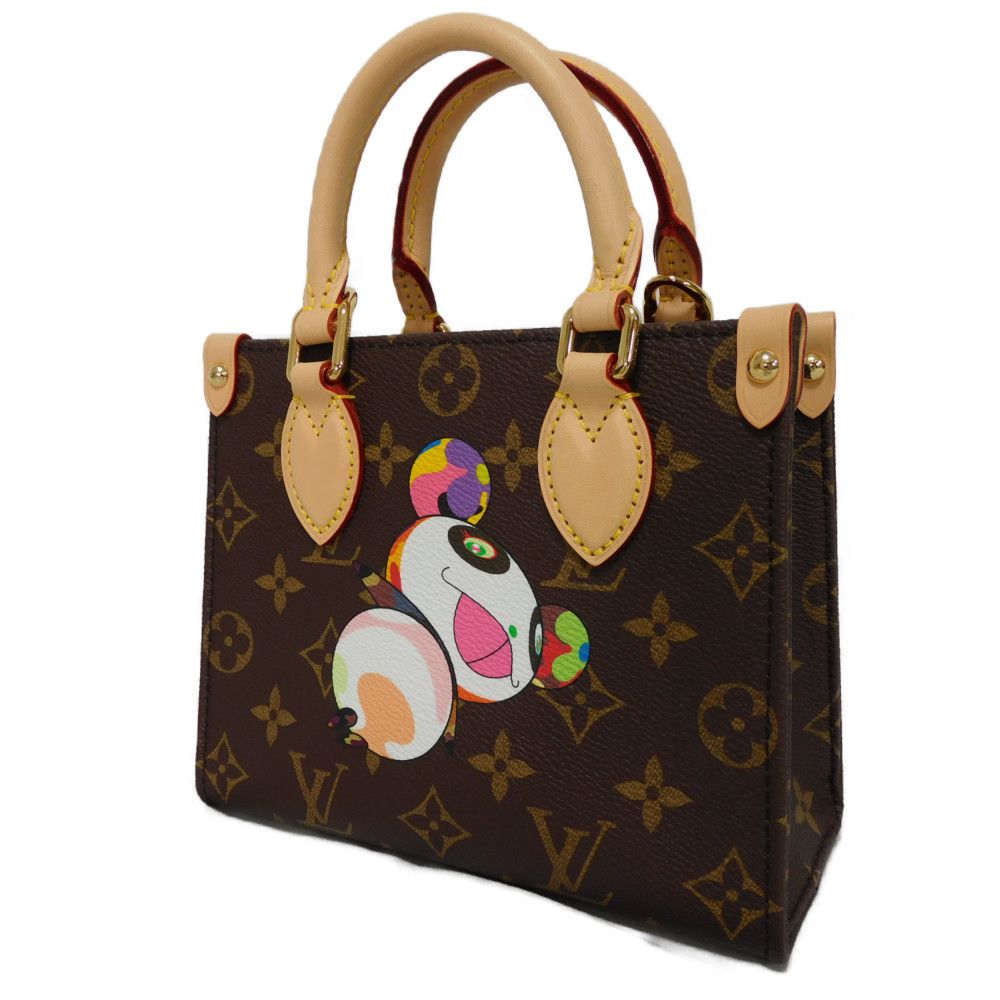 LOUIS VUITTON Tote Bag M13668 Monogram canvas (panda print) x microfiber multicolor Takashi Murakami 2WAY Shoulder Bag RFID Un d Monogram panda LVxTM On-the-Go BB Women