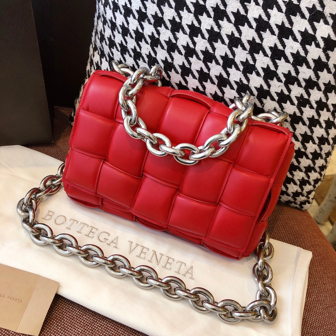 Top Quality Chain Cassette Red, For Women, Women’s Bags 10.2in/26cm