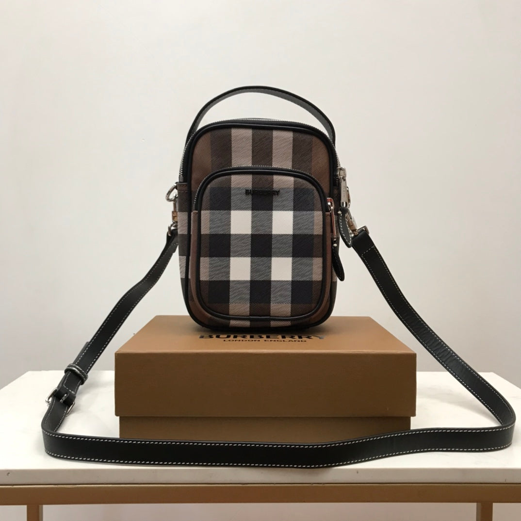 Top Quality Check And Crossbody Bag For Men, Bags 7.7in/19.5cm 80491181