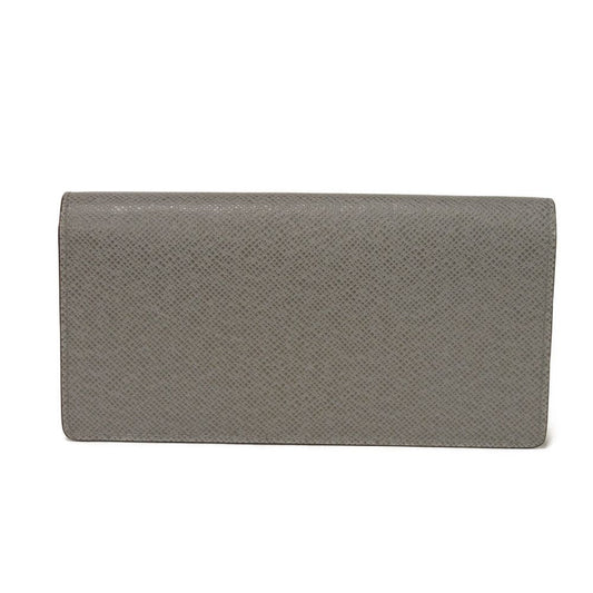 LOUIS VUITTON Long Wallet Purse M11580 Taiga Leather Gris Roche New Griloche Gray Blue Bicolor RFID Taiga Portefeuille Blaza NM mens