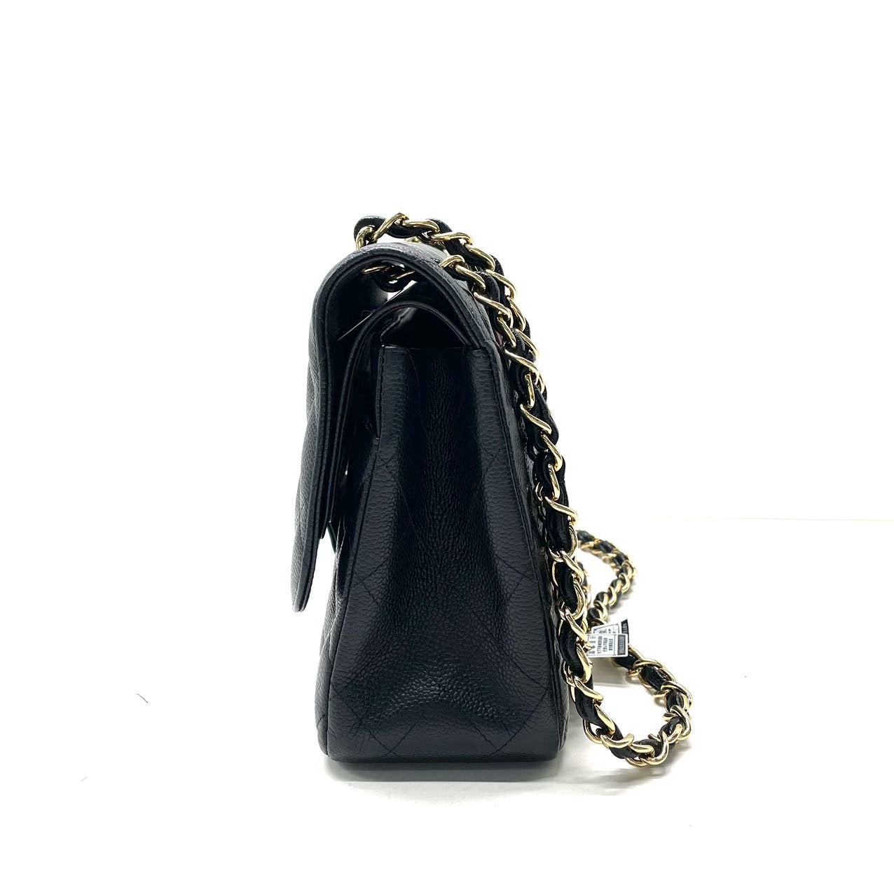 Chanel Classic Flap Jumbo Black Caviar Leather Double Flap with Gold Hardware, 2012