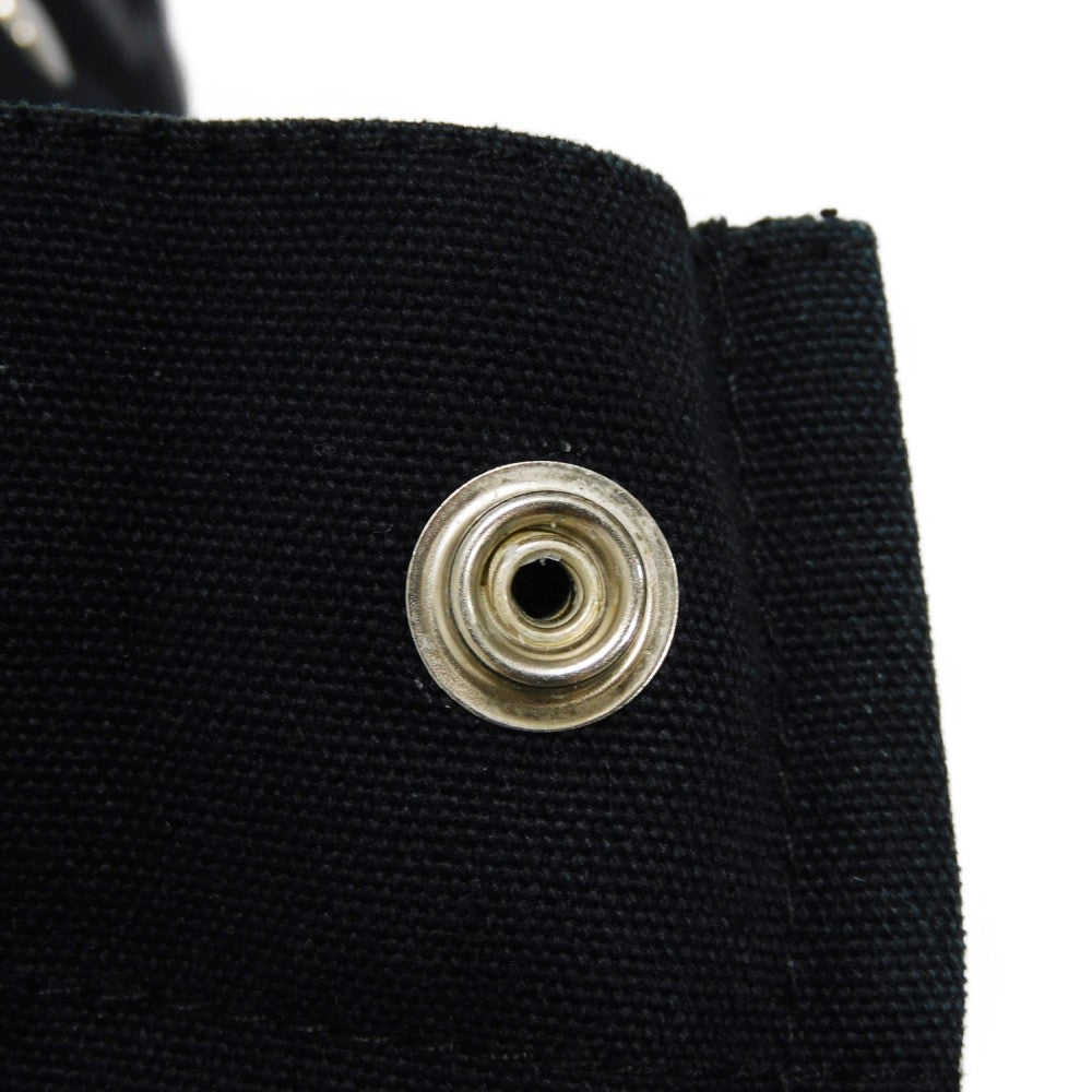 HERMES Tote Bag cotton Black x gray Serie button Fool Toe MM mens(Unisex)  d