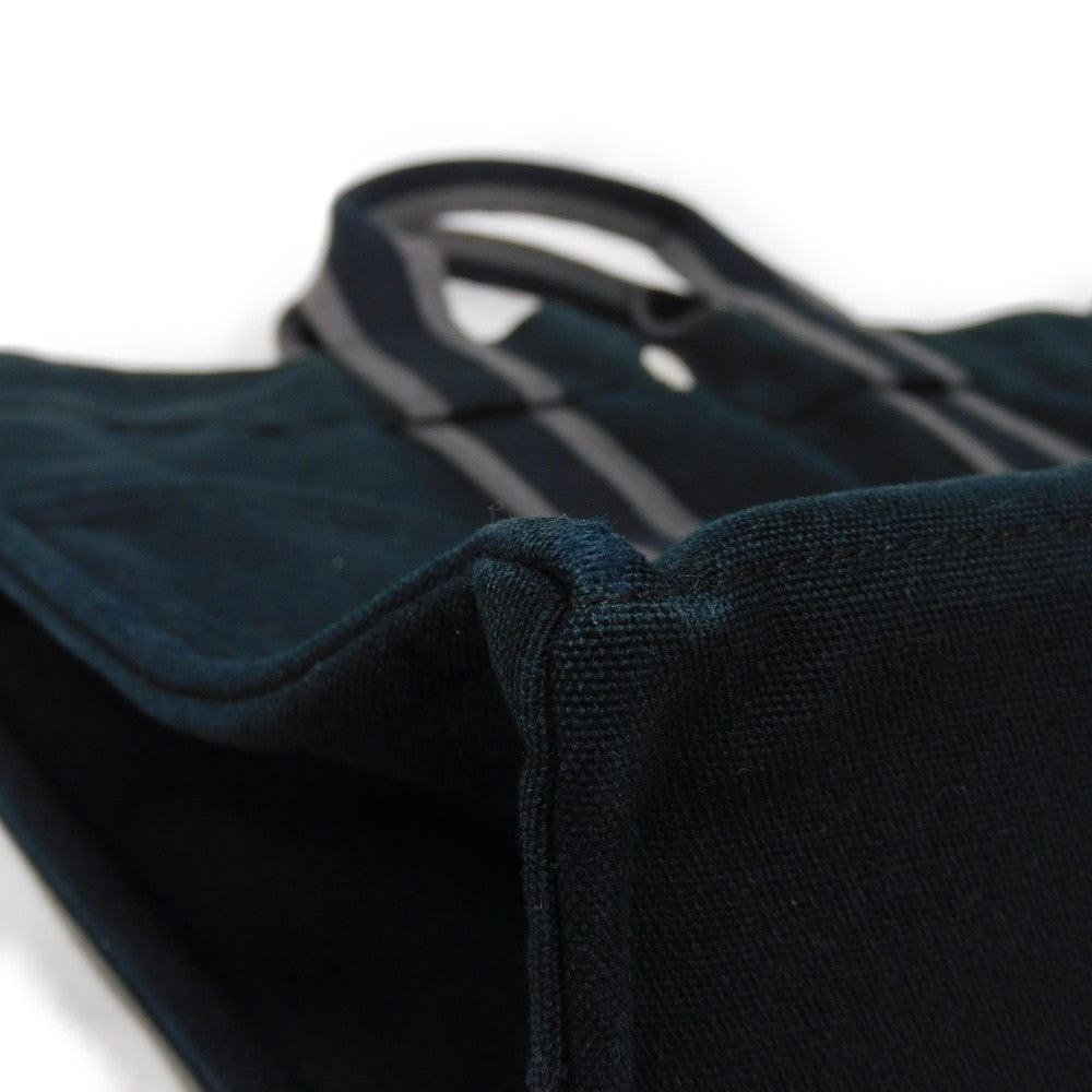 HERMES Tote Bag cotton Black x gray Serie button Fool Toe MM mens(Unisex)  d