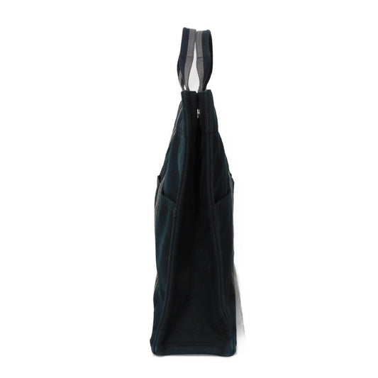 HERMES Tote Bag cotton Black x gray Serie button Fool Toe MM mens(Unisex)  d