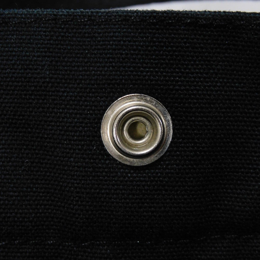 HERMES Tote Bag cotton Black x gray Serie button Fool Toe MM mens(Unisex)  d