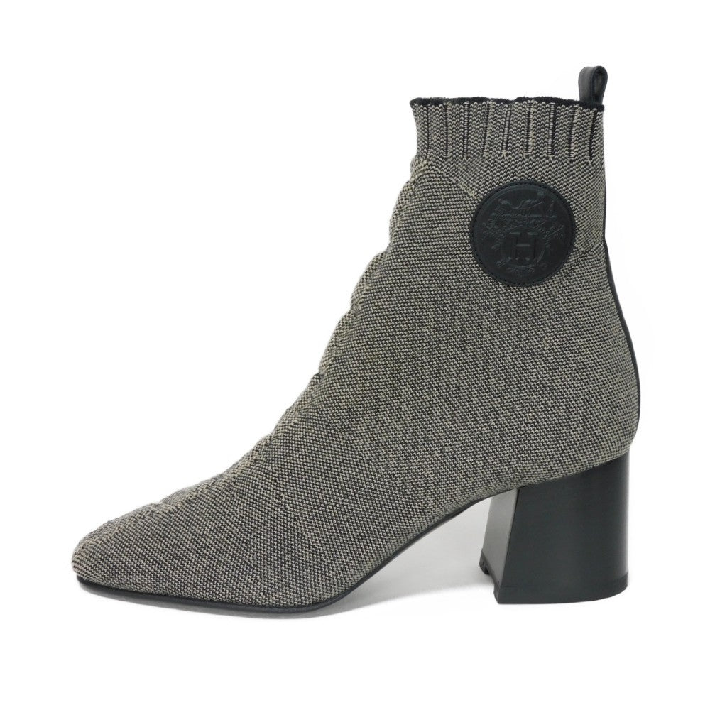 HERMES boots Technical fabric Notchyola Click Se Nue Vol Vert 60 Women 38 1/2  d