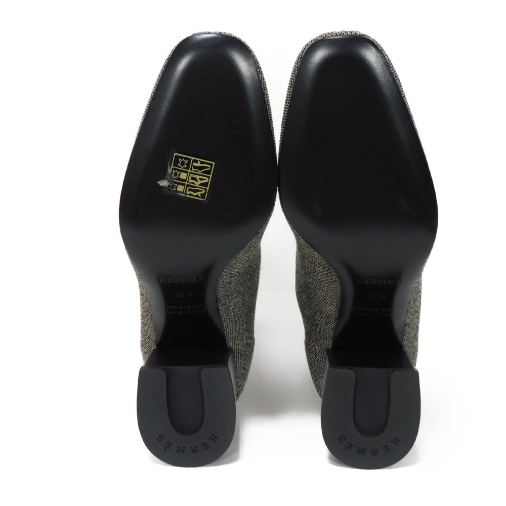 HERMES boots Technical fabric Notchyola Click Se Nue Vol Vert 60 Women 38 1/2  d