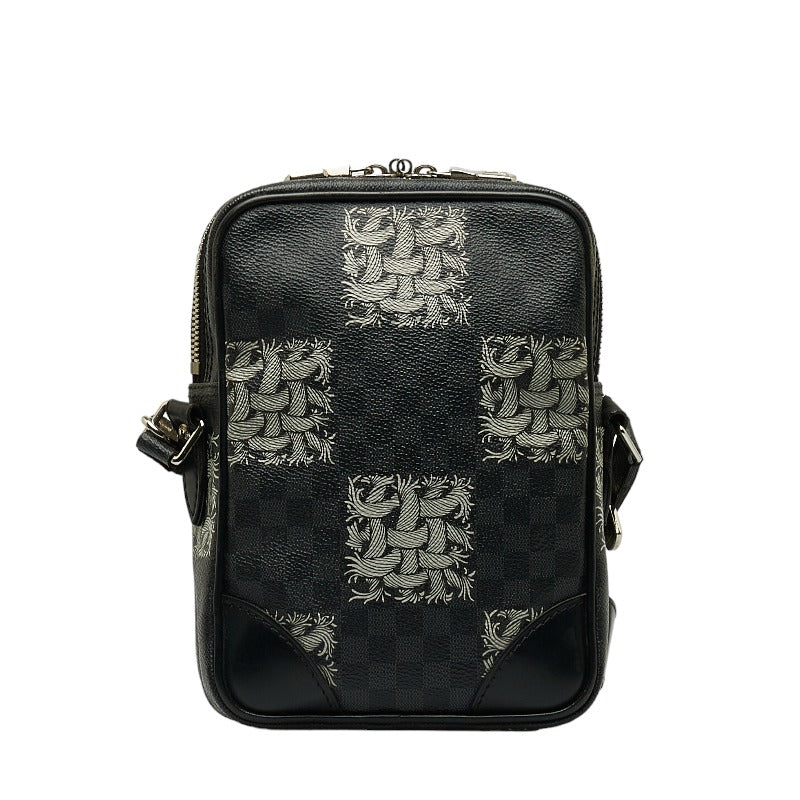 Louis Vuitton Louis Vuitton Damiègrafit N48239 Shoulder Bag PVC/Leather Black