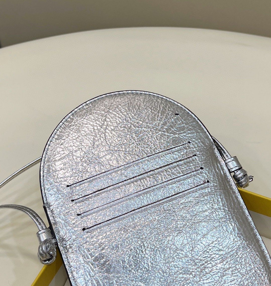 Top QualityTop Quality 12 Pro Phone Holder Silver Bag For Woman 21.5cm/8.5in 7AS055AISPF0MK5