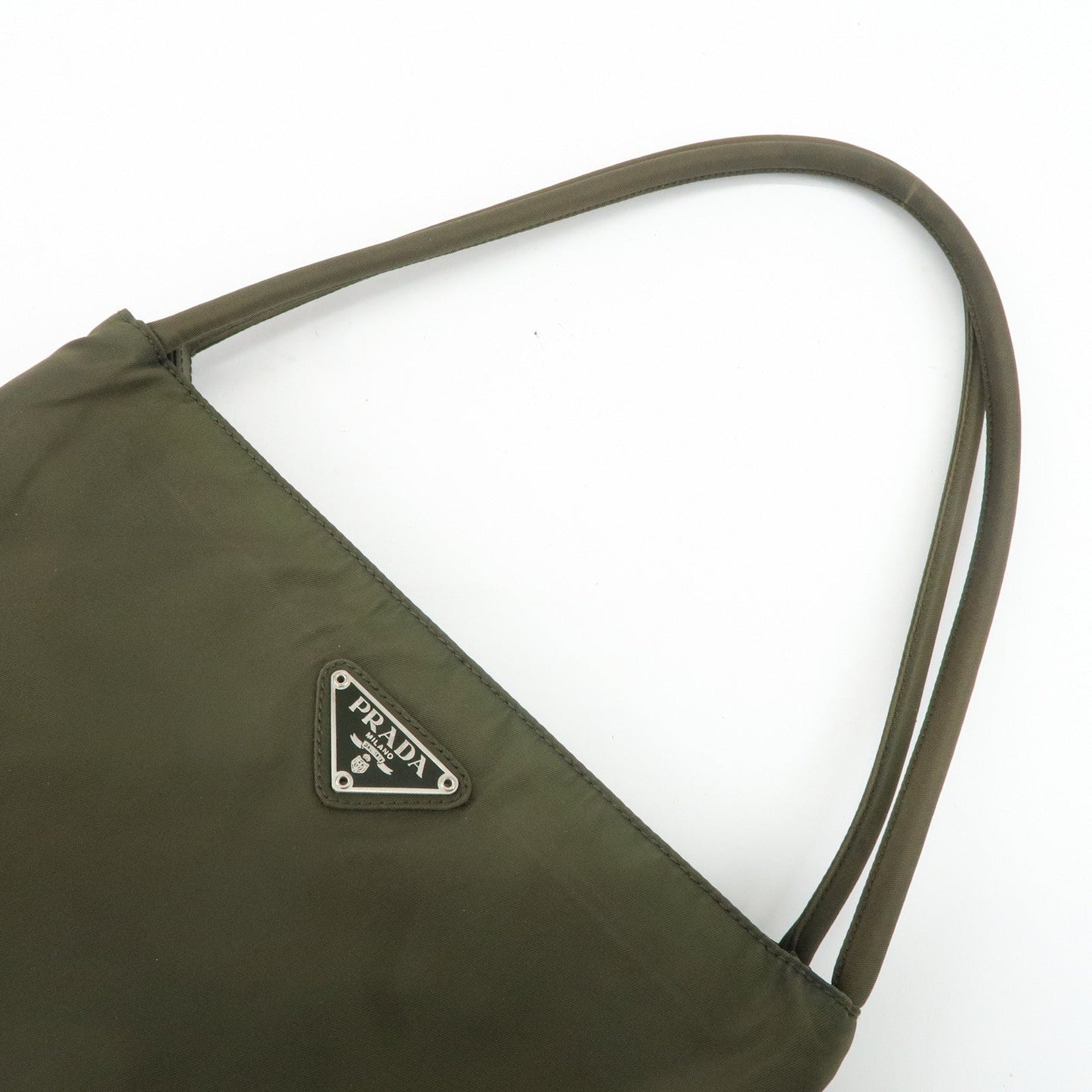 PRADA Nylon Tote Bag Shoulder Bag Khaki K3093  d