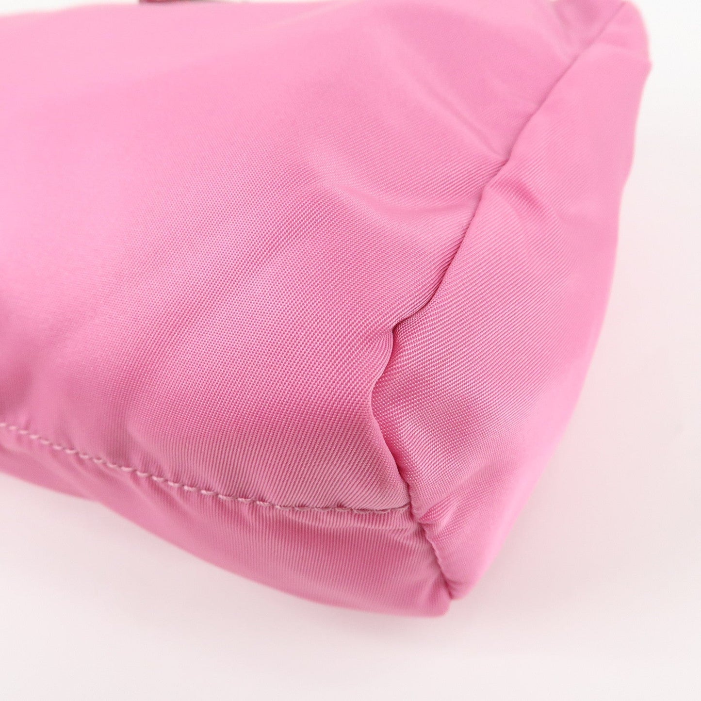 PRADA Nylon Saffiano Leather Pouch Begonia 1N0011  d