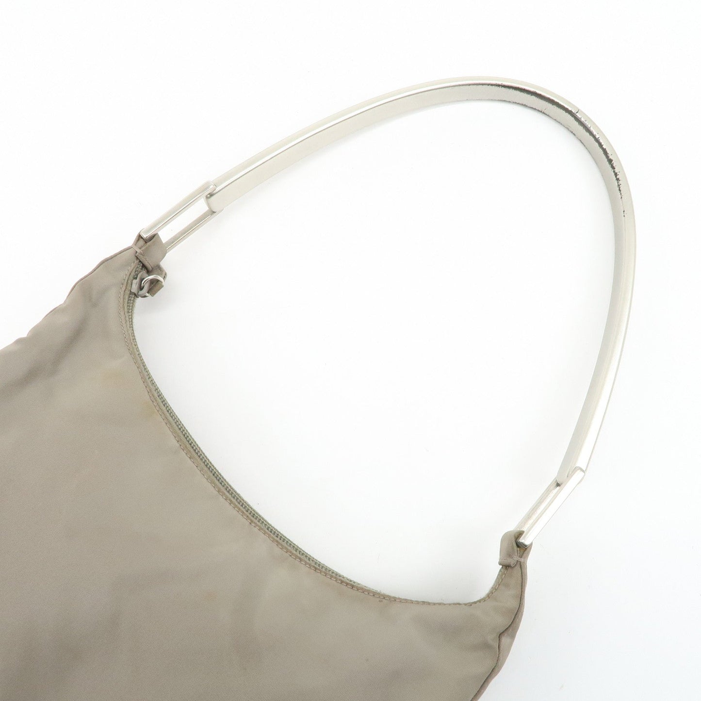 PRADA Nylon Shoulder Bag Gray  d