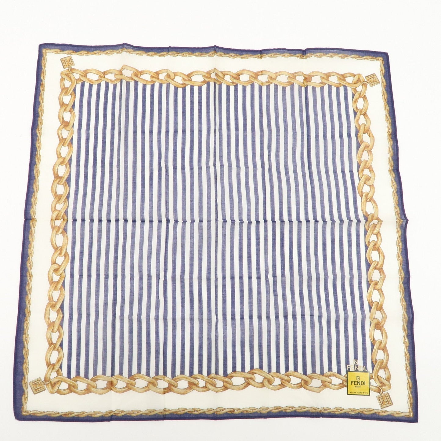 FENDI Set of 5 Cotton 100% Handkerchief Scarf  d