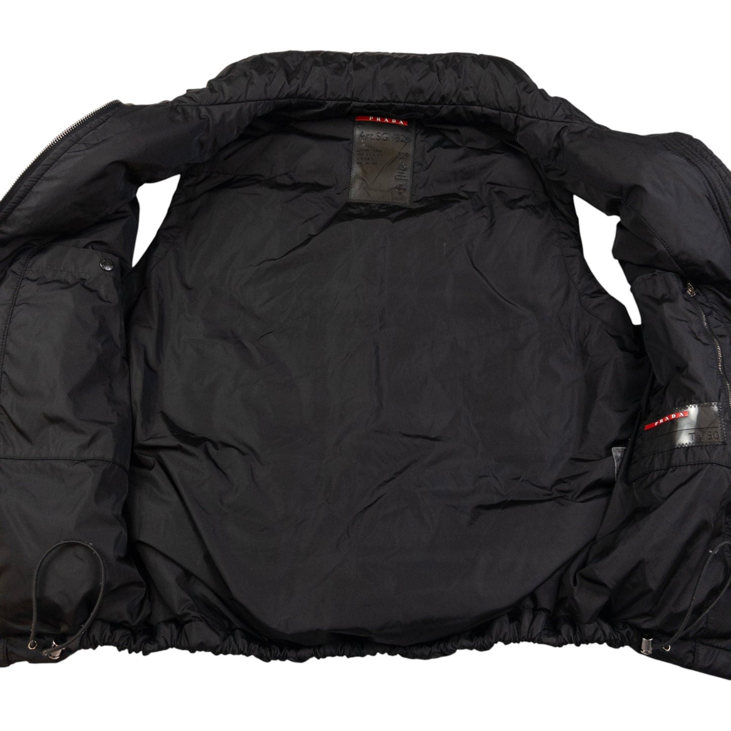 Prada Sport Zip Up Puffer Gilet Size S