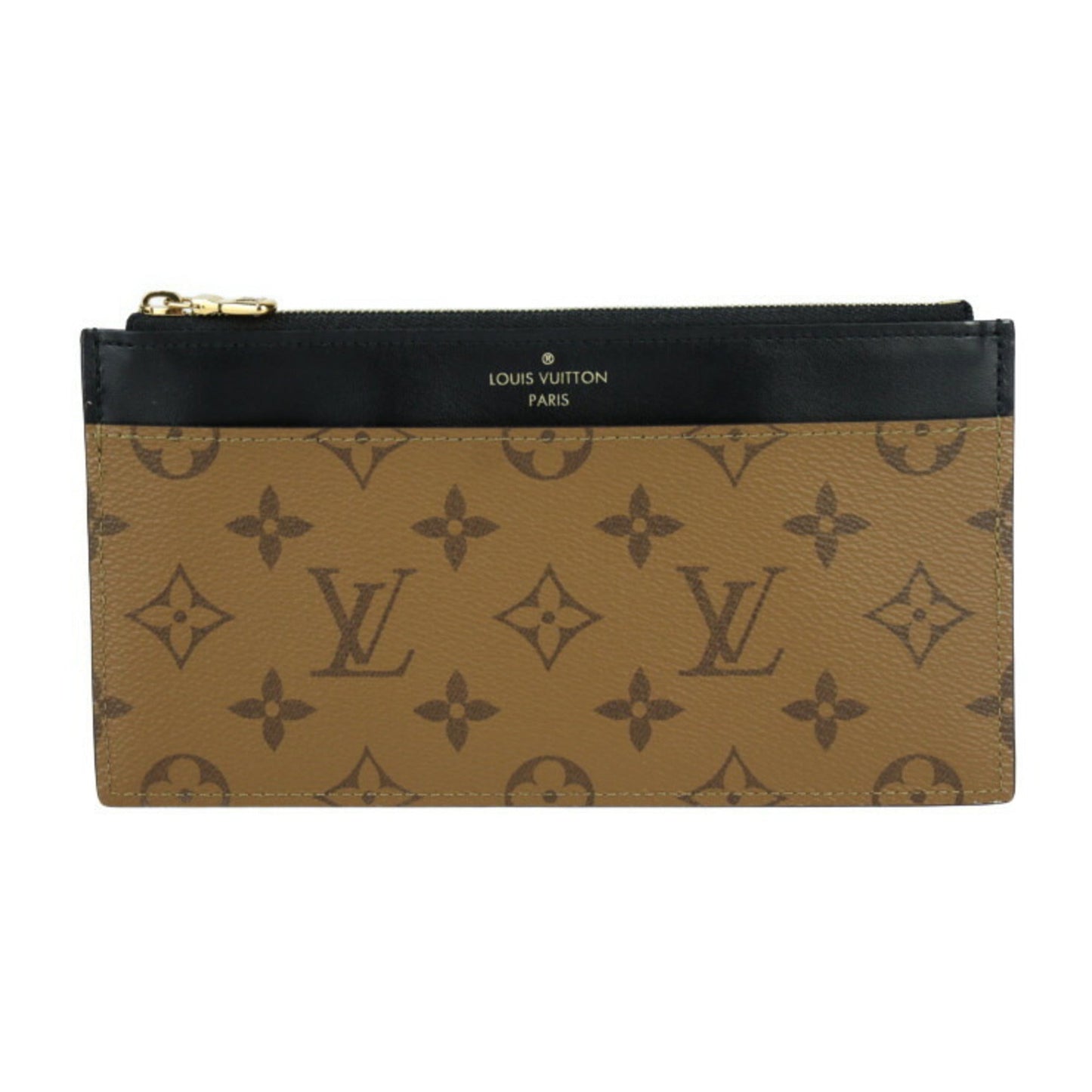 Louis Vuitton   Monogram Reverse Leather Long Wallet (Bi-Fold)