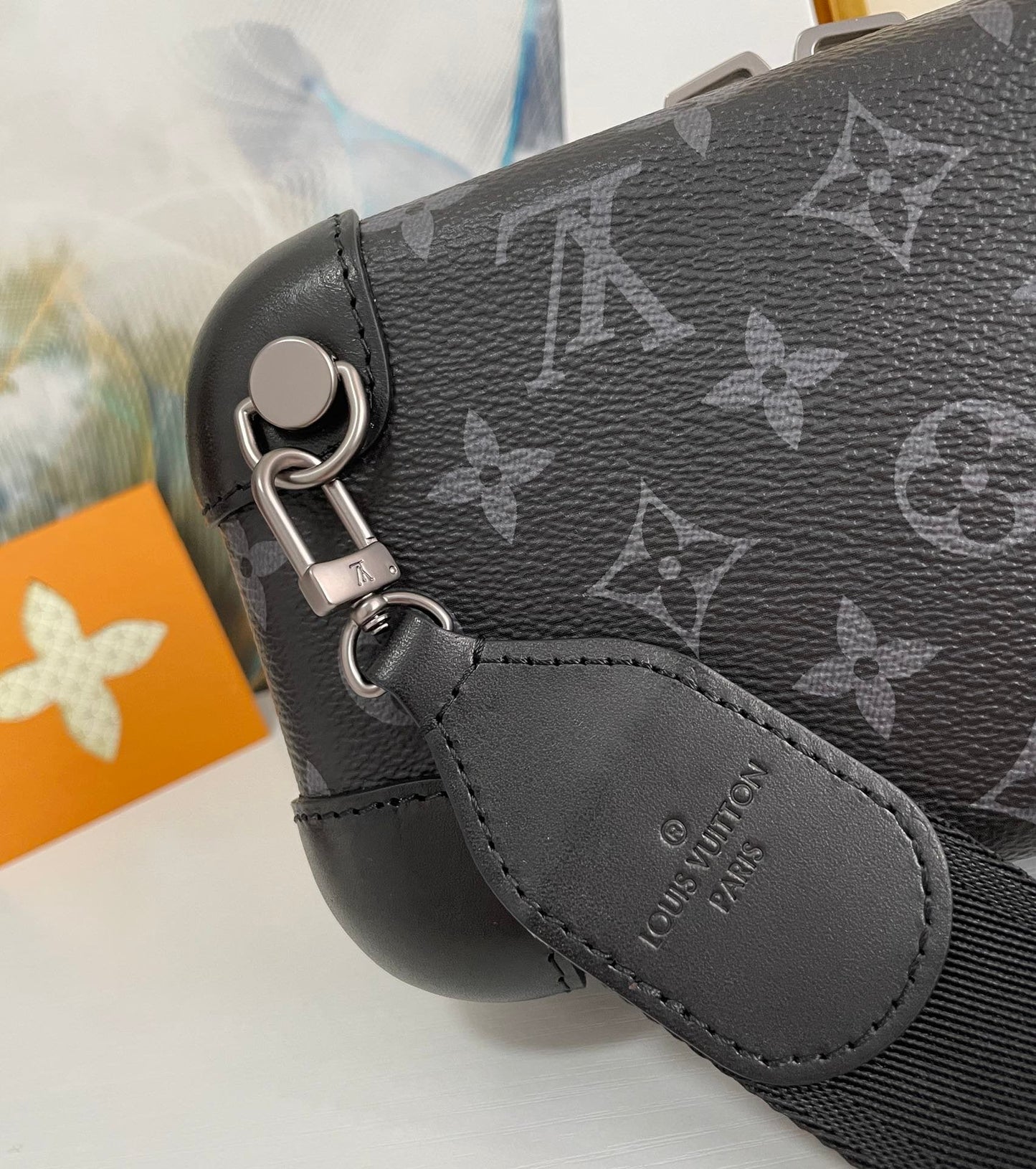 Top Quality Horizon Clutch Monogram Eclipse For Men, Bags, Shoulder And Crossbody Bags 8.3in/21cm Top Quality M45579
